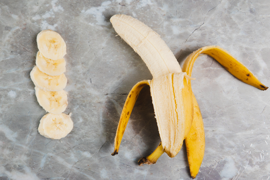 peeled banana