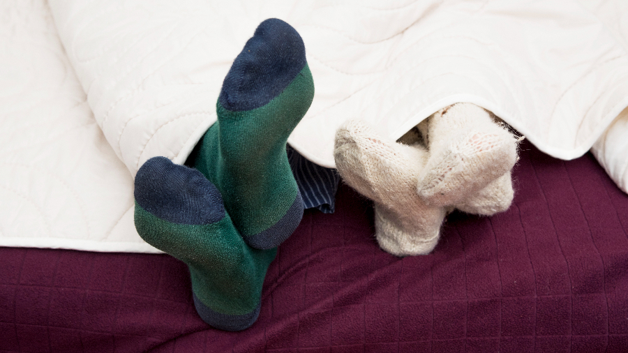 sokken in bed